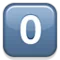 0️⃣ कुंजी कैप अंक शून्य iPhone पर इमोजी (iOS 4.0)