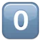 0️⃣ कुंजी कैप अंक शून्य iPhone पर इमोजी (iOS 9.0)