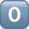0️⃣ Keycap Digit Zero emoji on iPhone (iOS 12.1)