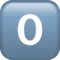 0️⃣ 键帽数字零 Apple 上的表情符号 iOS 17.4