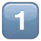1️⃣ Keycap Digit One emoji on iPhone (iOS 5.1)