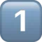 1️⃣ Keycap Digit One emoji on iPhone (iOS 13.1)