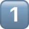 1️⃣ 키캡 숫자 1 iPhone의 이모지 (iOS 17.4)
