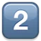 2️⃣ कुंजी कैप अंक दो iPhone पर इमोजी (iOS 4.0)