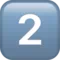 2️⃣ Tangentbordssiffra två emoji på iPhone (iOS 12.2)
