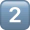 2️⃣ Kekunci Digit Dua emoji di Apple iOS 18.4