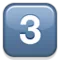 3️⃣ कुंजी कैप अंक तीन iPhone पर इमोजी (iOS 4.0)