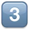3️⃣ Keycap Digit Three emoji on Apple iOS 5.0