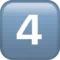 4️⃣ Keycap Digit Four emoji on Apple iOS 11.1