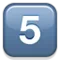 5️⃣ कुंजी कैप अंक पाँच iPhone पर इमोजी (iOS 4.0)