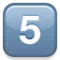 5️⃣ Keycap Digit Five emoji on Apple iOS 5.0