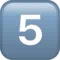 5️⃣ Keycap Digit Five emoji on Apple iOS 17.4