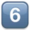 6️⃣ कीकैप अंक छह iPhone पर इमोजी (iOS 4.0)