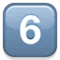 6️⃣ Tangentbordssiffra sex emoji på iPhone (iOS 5.0)
