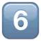 6️⃣ Tangentbordssiffra sex emoji på iPhone (iOS 9.1)