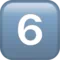 6️⃣ 键帽数字六 iPhone 上的表情符号 (iOS 11.3)