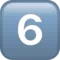 6️⃣ Keycap Digit Six emoji on iPhone (iOS 13.1)