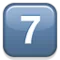 7️⃣ कुंजी कैप अंक सात iPhone पर इमोजी (iOS 4.0)