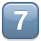 7️⃣ Tangentbordssiffra sju emoji på iPhone (iOS 5.0)