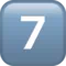 7️⃣ Keycap Digit Seven emoji on iPhone (iOS 16.4)