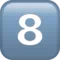 8️⃣ Keycap Digit Eight emoji on iPhone (iOS 13.1)