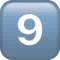 9️⃣ Keycap Digit Nine emoji on iPhone (iOS 12.1)