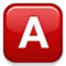 ️ A Button (Blood Type) emoji on Apple iOS 5.0