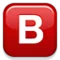 ️ B Button (Blood Type) emoji on Apple iOS 4.0