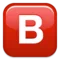 बी बटन (रक्त समूह) iPhone पर इमोजी (iOS 9.3)