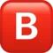 ️ B Button (Blood Type) emoji on Apple iOS 18.4