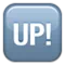 Upp!-knappen emoji på iPhone (iOS 5.0)