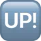 Bouton Haut ! emoji sur iPhone (iOS 13.2)