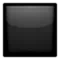 Svart stor fyrkant emoji på iPhone (iOS 5.0)