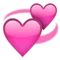 Περιστρεφόμενες Καρδιές emoji στο iPhone (iOS 10.0)