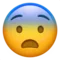 Fearful Face emoji on iPhone