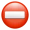 No Entry emoji on Apple iOS 15.4