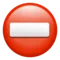 Kein Einlass Emoji auf Apple iOS 18.4