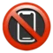 No Mobile Phones emoji on Apple iOS 18.4
