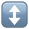 Βέλος προς τα πάνω-κάτω emoji στο iPhone (iOS 10.0)