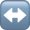 Left-Right Arrow emoji on iPhone (iOS 12.1)