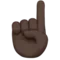 Δείκτης προς τα πάνω: Σκούρος τόνος δέρματος emoji στο iPhone (iOS 10.0)