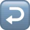 向左弯曲的右箭头 iPhone 上的表情符号 (iOS 14.6)