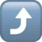 向右弯曲的箭头 iPhone 上的表情符号 (iOS 14.6)