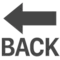 Back Arrow emoji on Apple iOS 18.4