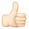 Tommelfinger op: Lys hudtone emoji på Apple iOS 8.3