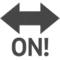 On! Arrow emoji on iPhone (iOS 13.1)