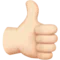 Tommelfinger op: Lys hudtone emoji på Apple iOS 11.1
