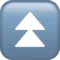 Fast Up Button emoji on iPhone (iOS 12.1)