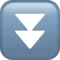Fast Down Button emoji on iPhone (iOS 13.1)