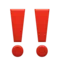 Double Exclamation Mark emoji on iPhone (iOS 5.1)
